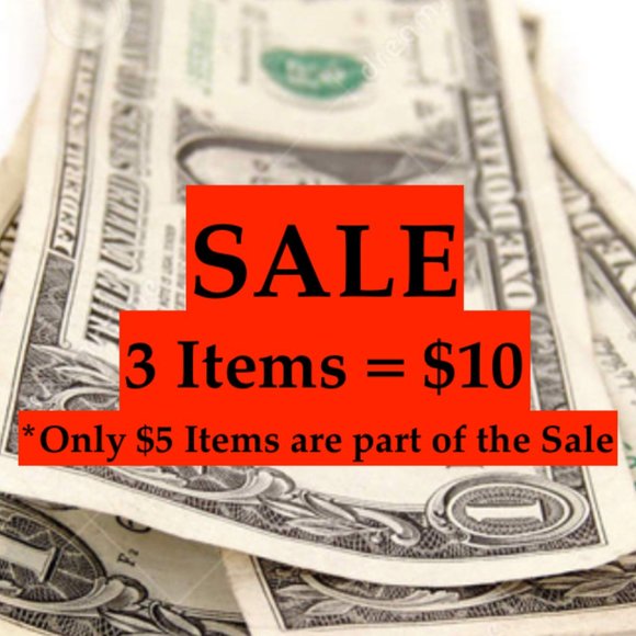 Sale NOW: All $5 items = 3 items for $10 ! - Picture 1 of 2